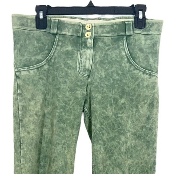 Freddy WR.UP Pants Acid Wash Green Pre-Loved Large / US 8 - Picture 2 of 5